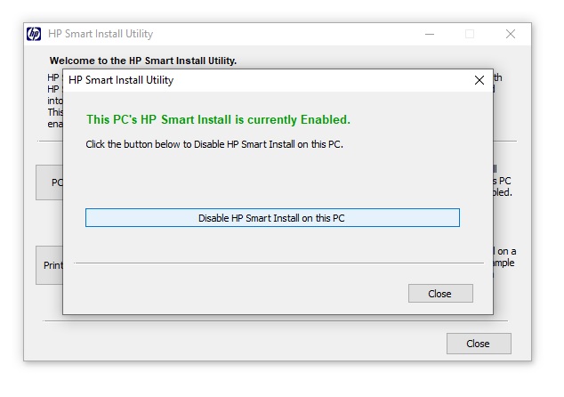 hp smart utility PC